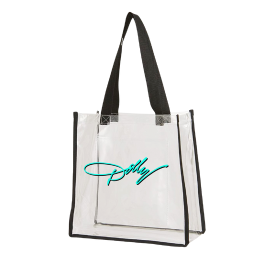 Dolly Signature Clear Vinyl Tote Bag