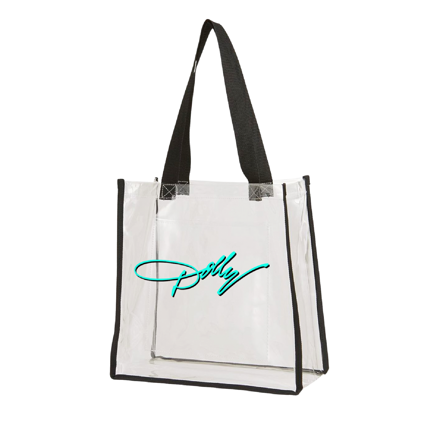 Dolly Signature Clear Vinyl Tote Bag